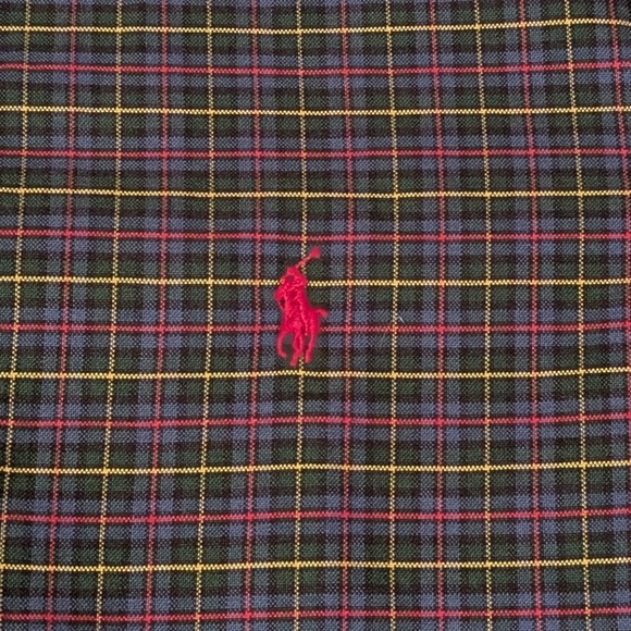 Ralph Lauren Men's Tartan Plaid Long Sleeve Shirt Small - Picture 12 of 16